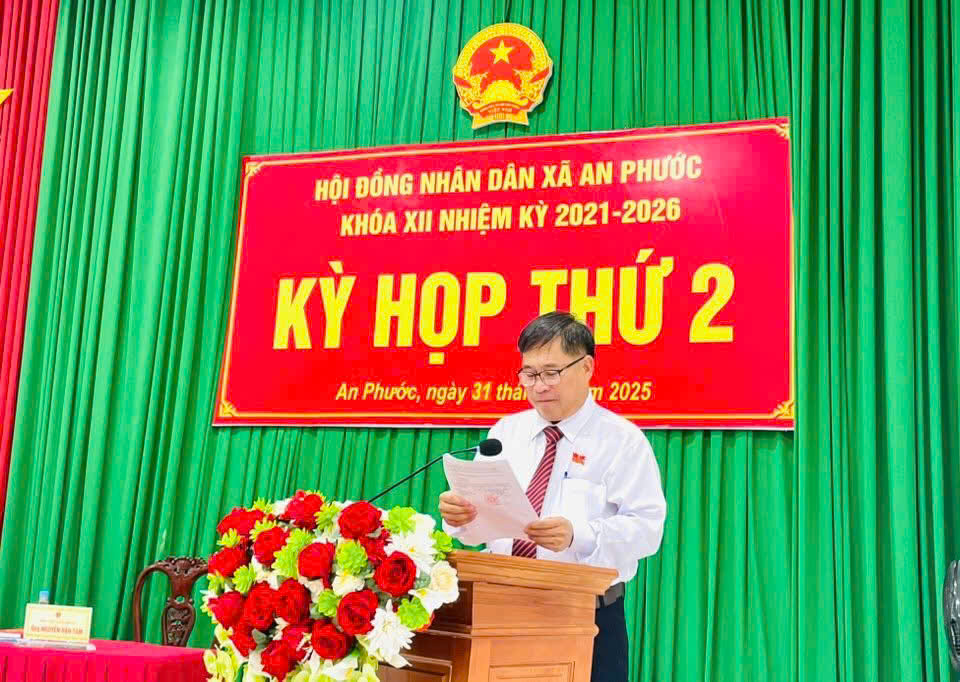 Hội đồng nhân dân xã An Phước tổ chức Kỳ họp thứ 2
