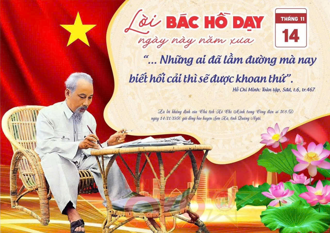 LỜI BÁC HỒ DẠY NGÀY NÀY NĂM XƯA (NGÀY 14 THÁNG 11)