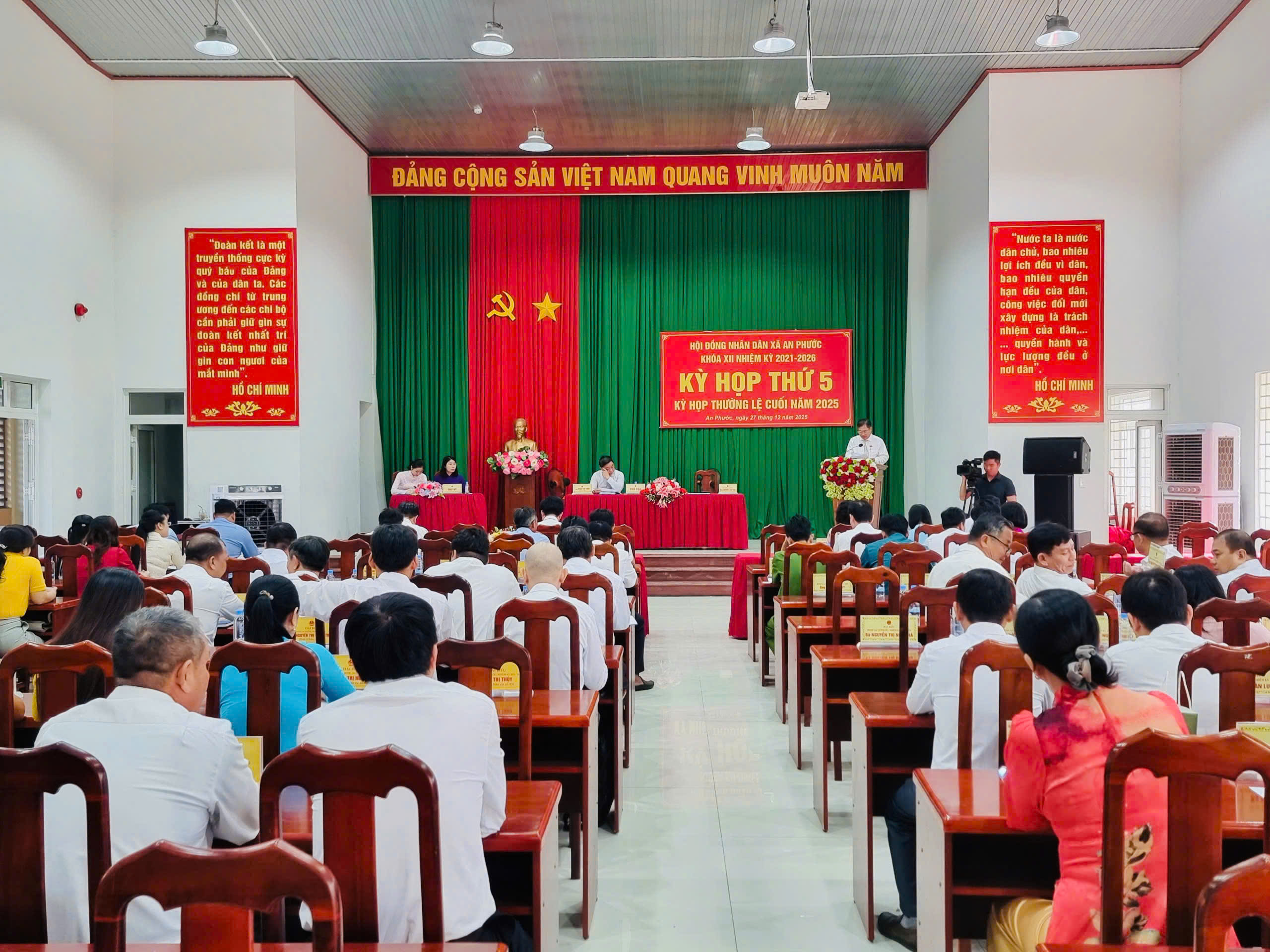 Hội đồng nhân dân xã An Phước khai mạc Kỳ họp thứ 5, kỳ họp thường lệ cuối năm 202