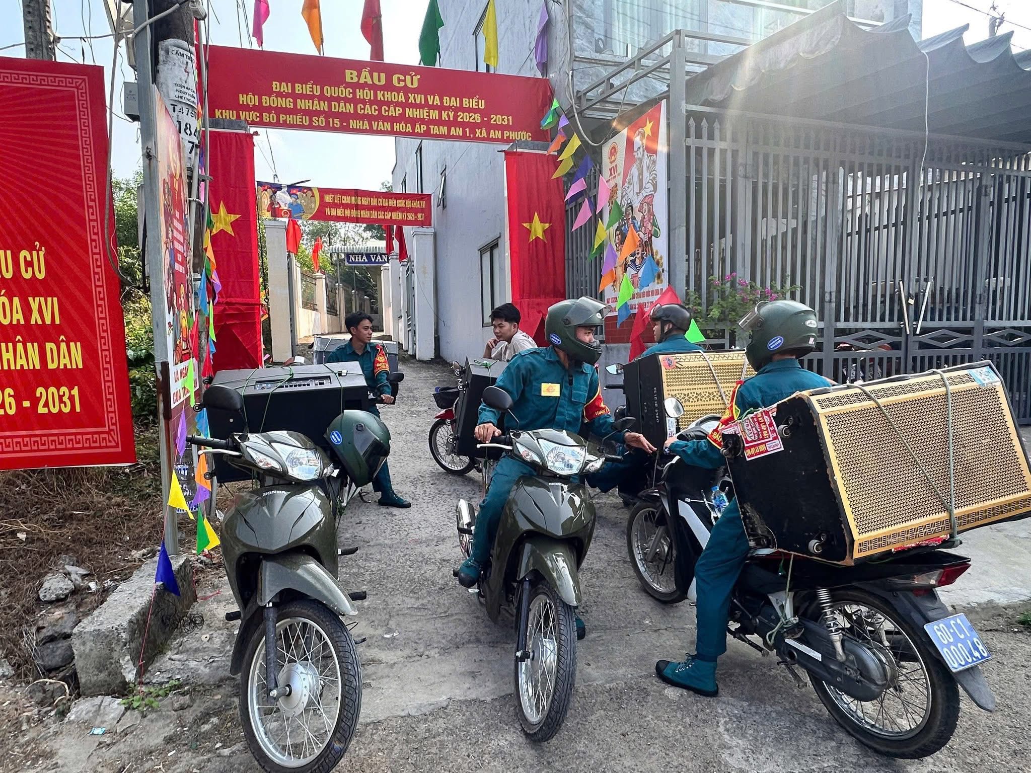 XÃ AN PHƯỚC: LỰC LƯỢNG VŨ TRANG XUNG KÍCH TRONG CÔNG TÁC TUYÊN TRUYỀN BẦU CỬ