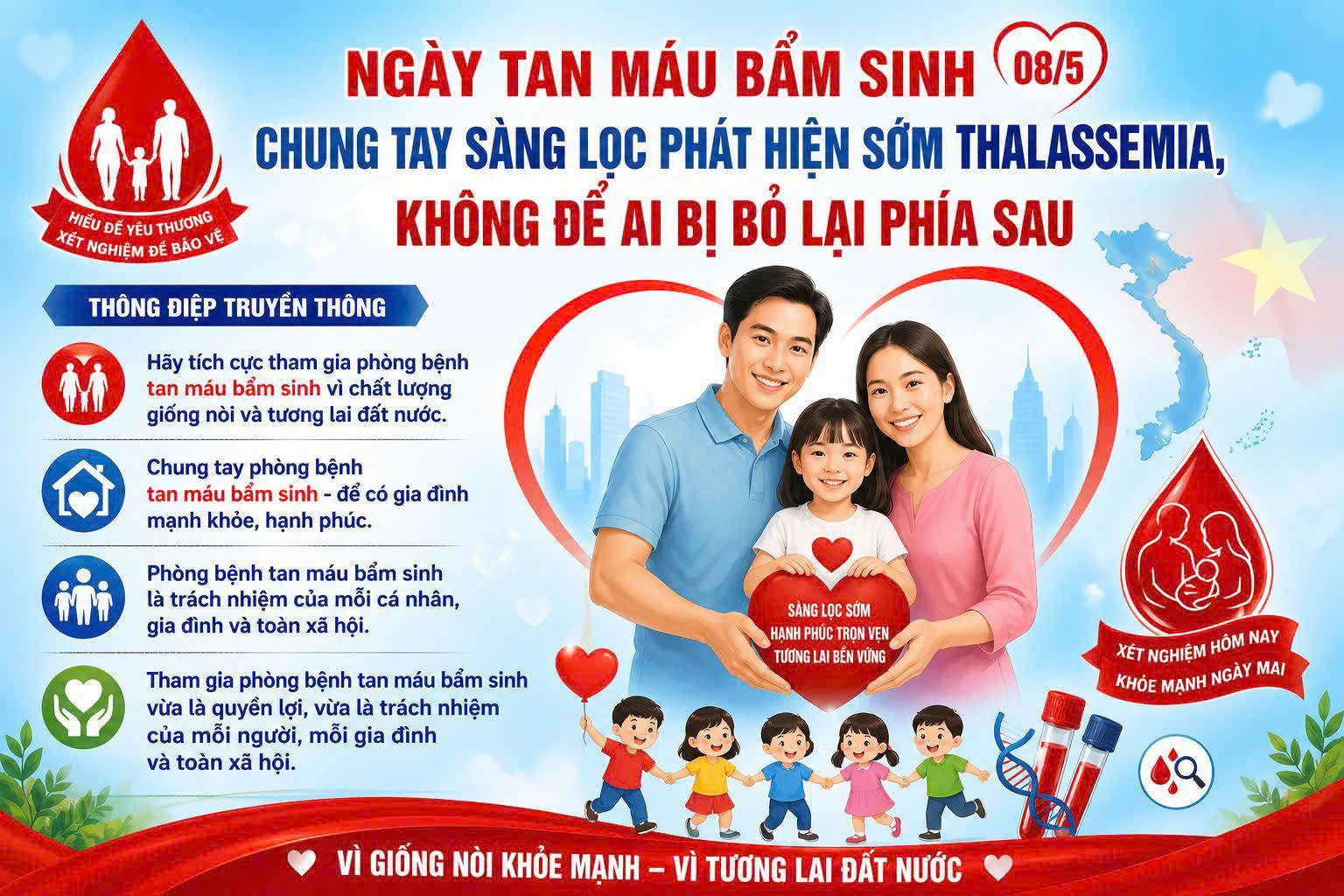 Xã An Phước hưởng ứng Ngày Thalassemia thế giới (8-5): Nâng cao nhận thức, chủ động phòng ngừa bệnh tan máu bẩm sinh