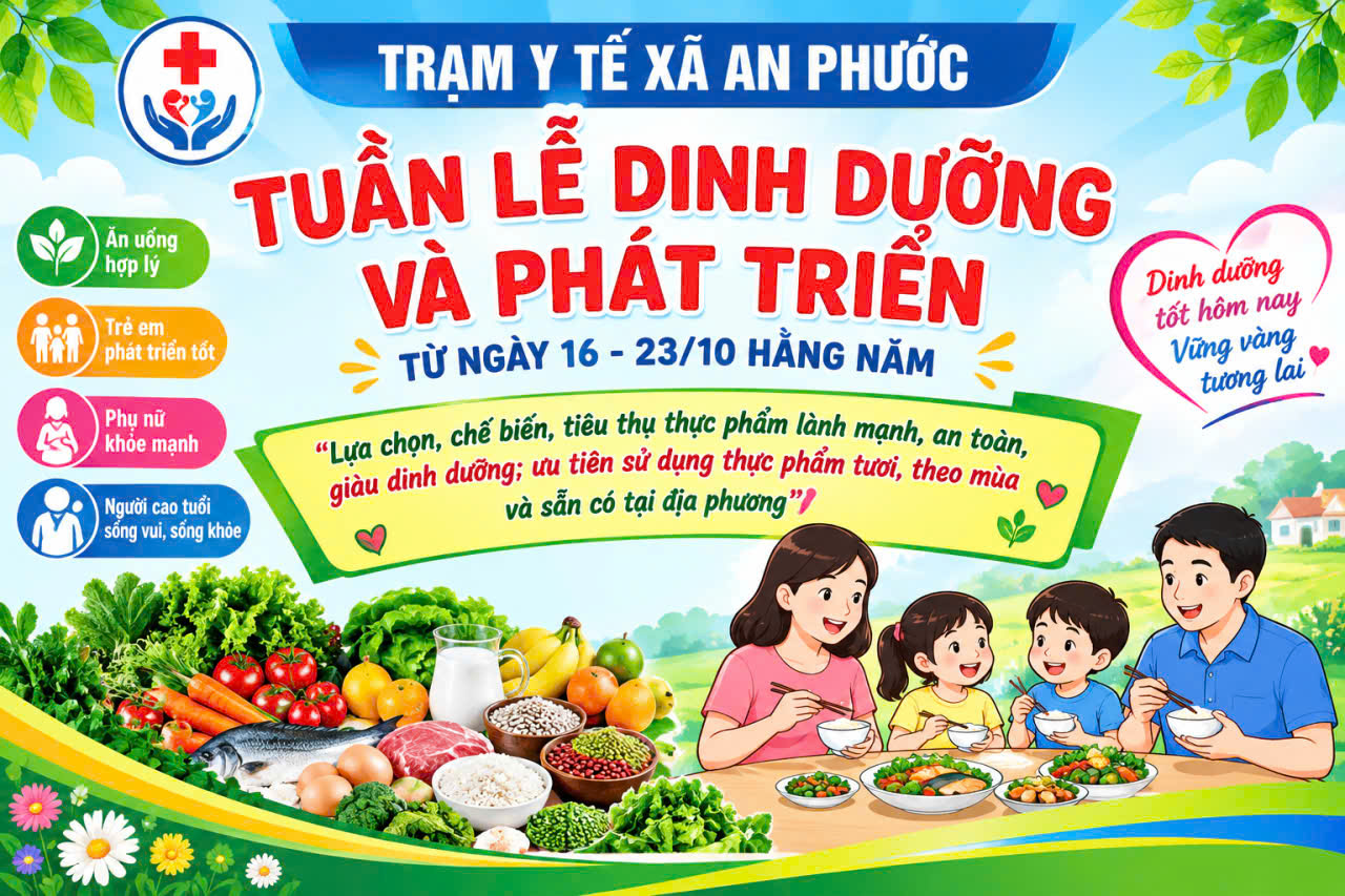 BÀI TUYÊN TRUYỀN HƯỞNG ỨNG TUẦN LỄ DINH DƯỠNG VÀ PHÁT TRIỂN NĂM 2026
