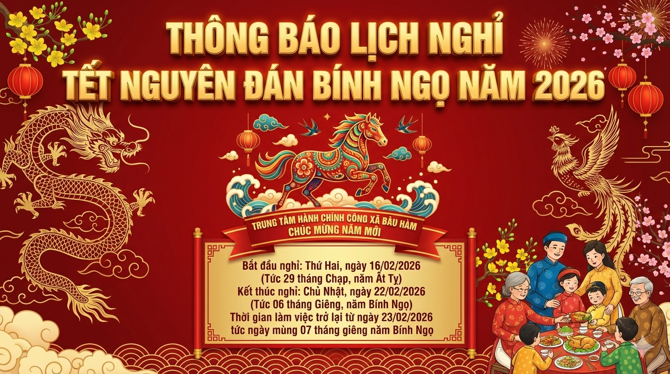 thông báo lịch nghỉ tết nguyên đán 2026