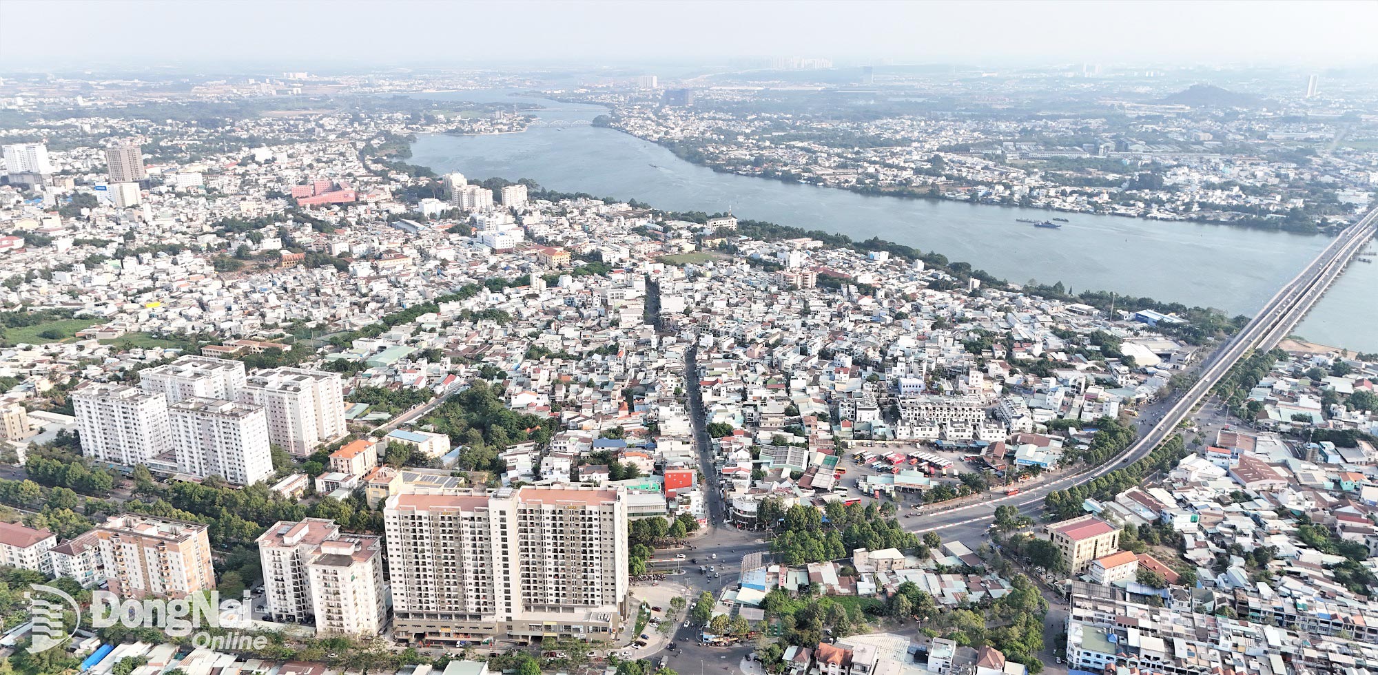 Đồng Nai chính thức được công nhận là đô thị loại I. Ảnh: Một góc đô thị phường Trấn Biên, tỉnh Đồng Nai.