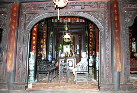 Nhà từ đường họ đào ở xã Phú Hội, huyện Nhơn Trạch - một trong những ngôi nhà cổ thuần Việt đốc đáo ở Đồng Nai.jpg