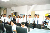 provincial Leaders was visiting a control room of the power plant in FIC-VN.
