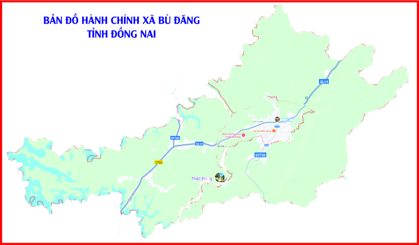 Bản đồ xã Bù đăng