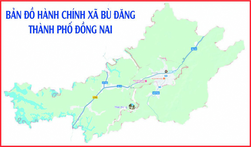 Bản đồ xã Bù đăng