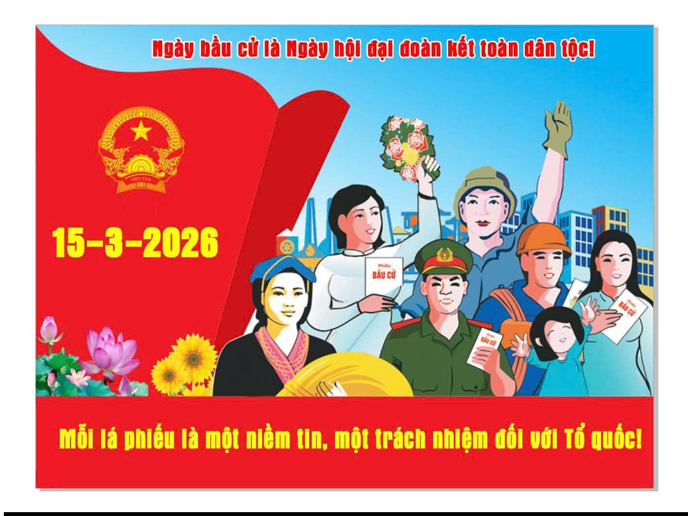 Ý nghĩa chính trị cuộc bầu cử đại biểu Quốc hội khoá XVI và đại biểu HĐND các cấp nhiệm kỳ 2026 - 2031