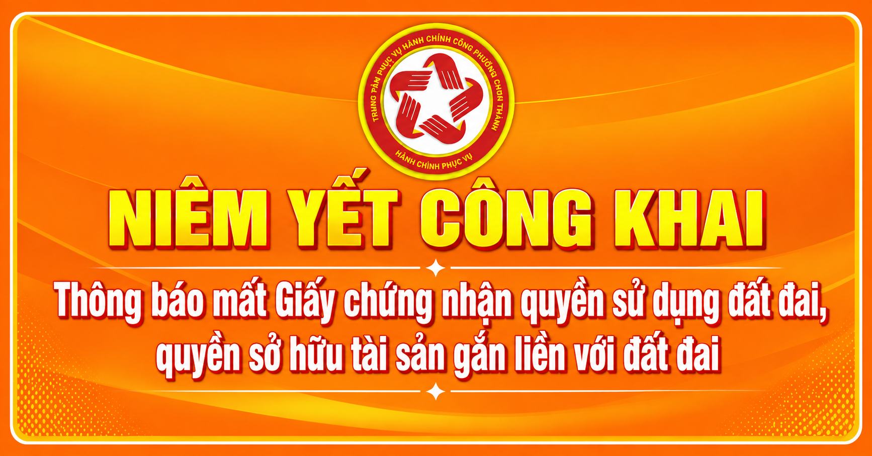 Thông báo mất Giấy chứng nhận Quyền sử dụng đất, QSH TSGLVĐ số phát hành DN 249967, số vào sổ CN 04249, thửa đất số 184, tờ bản đồ số 16 của hộ ông bà Nguyễn Thành Trung