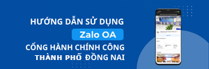 Zalo OA Cổng hành chính công thành phố Đồng Nai