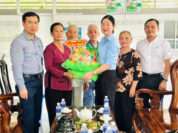 Lãnh đạo địa phương đến thăm các cơ sở Tôn giáo trên địa bàn xã Đại Phước