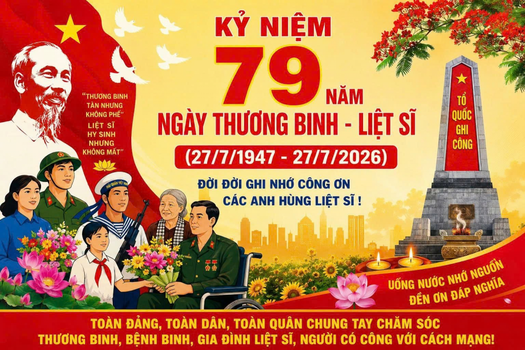 Bài tuyên truyền Kỷ niệm 79 năm ngày Thương binh – Liệt sĩ (27/7/1947 – 27/7/2026) - Quỹ Bảo vệ và Phát triển rừng tỉnh Đắk Lắk