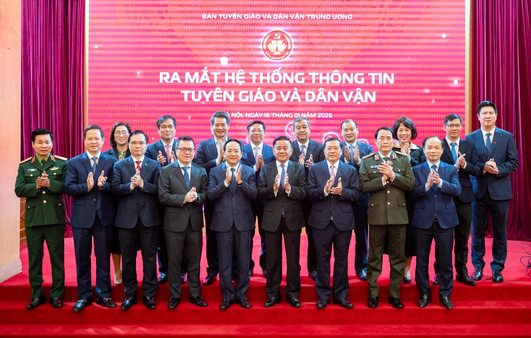 Ban Tuyên giáo và Dân vận Trung ương ra mắt hệ thống thông tin Tuyên giáo và Dân vận