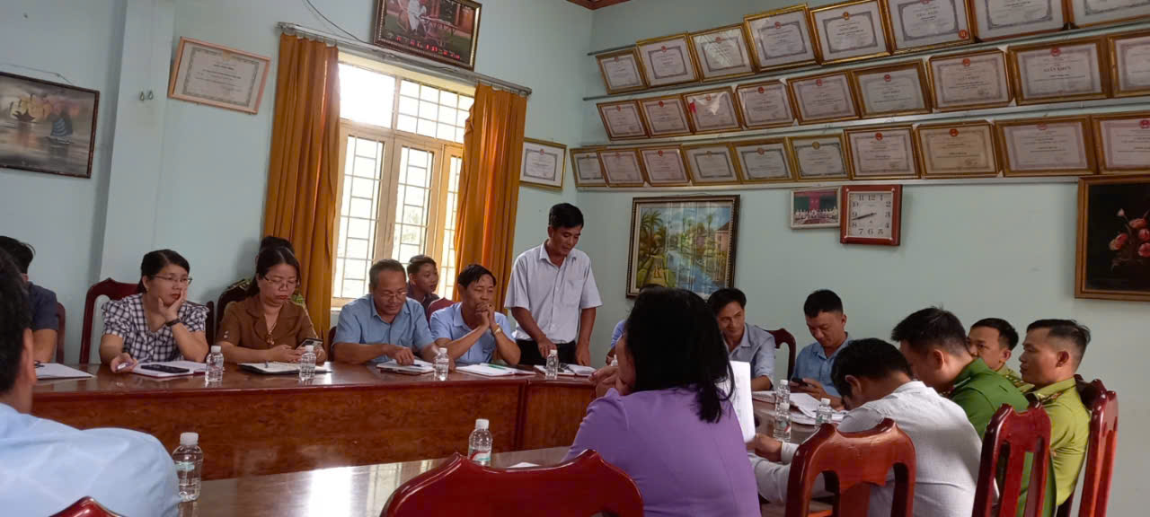 Xã Đak Lua tổ chức Hội nghị giao ban tháng 7