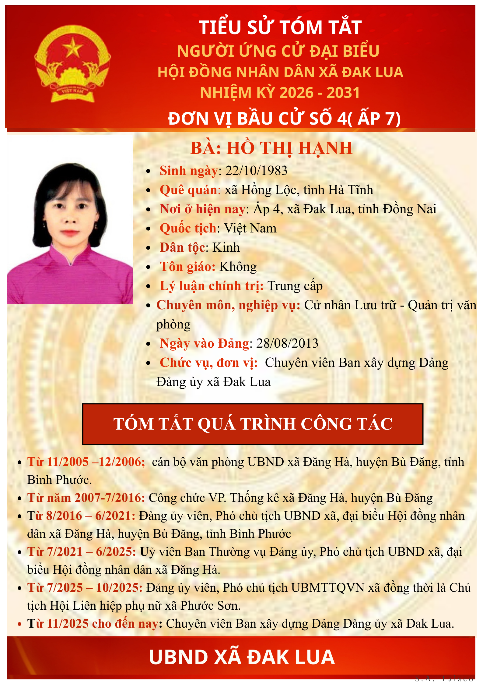 HỒ THỊ HẠNH