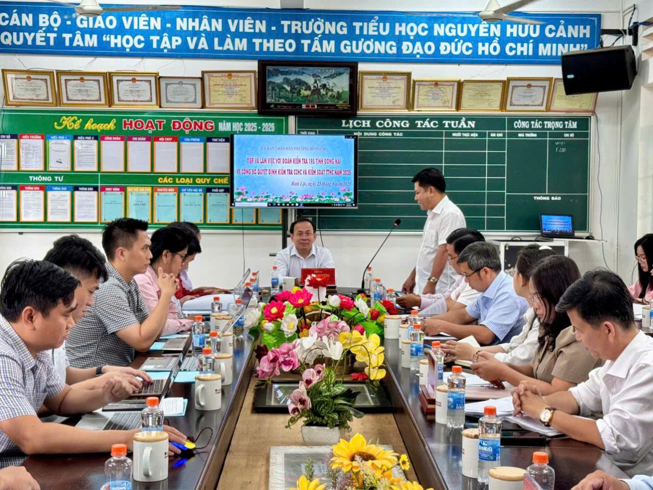 Đoàn kiểm tra 195 của Sở Nội vụ tỉnh Đồng Nai làm việc với UBND xã Dầu Giây nhằm đánh giá kết quả thực hiện cải cách hành chính, ngày 23/9/2025