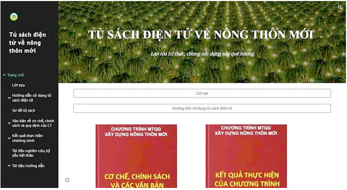 Tủ sách nông thôn mới
