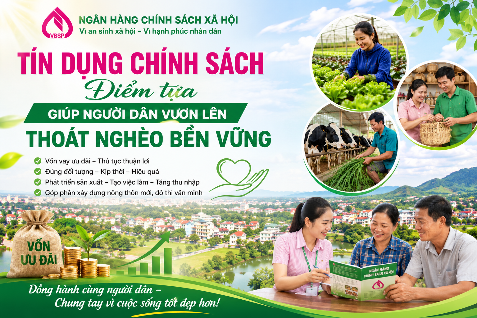 TÍN DỤNG CHÍNH SÁCH – ĐIỂM TỰA GIÚP NGƯỜI DÂN VƯƠN LÊN THOÁT NGHÈO BỀN VỮNG