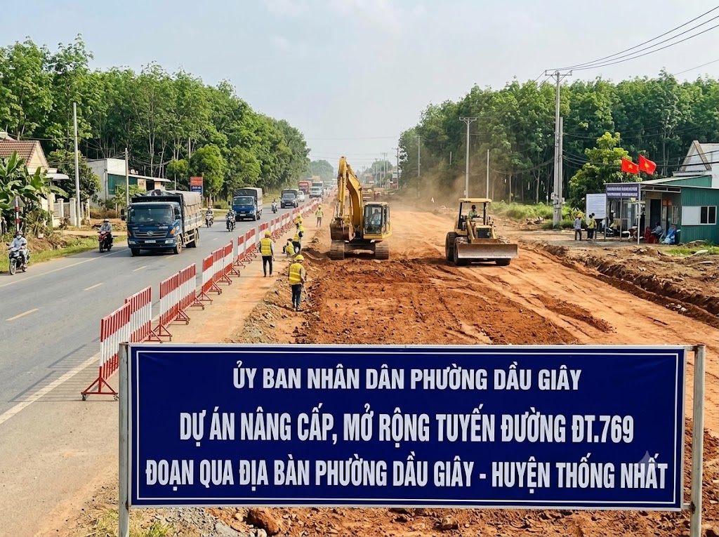 Công bố Báo cáo xét tái định cư và các Quyết định thu hồi đất thực hiện Dự án nâng cấp, mở rộng tuyến đường ĐT.769 (Đoạn qua địa bàn phường Dầu Giây)