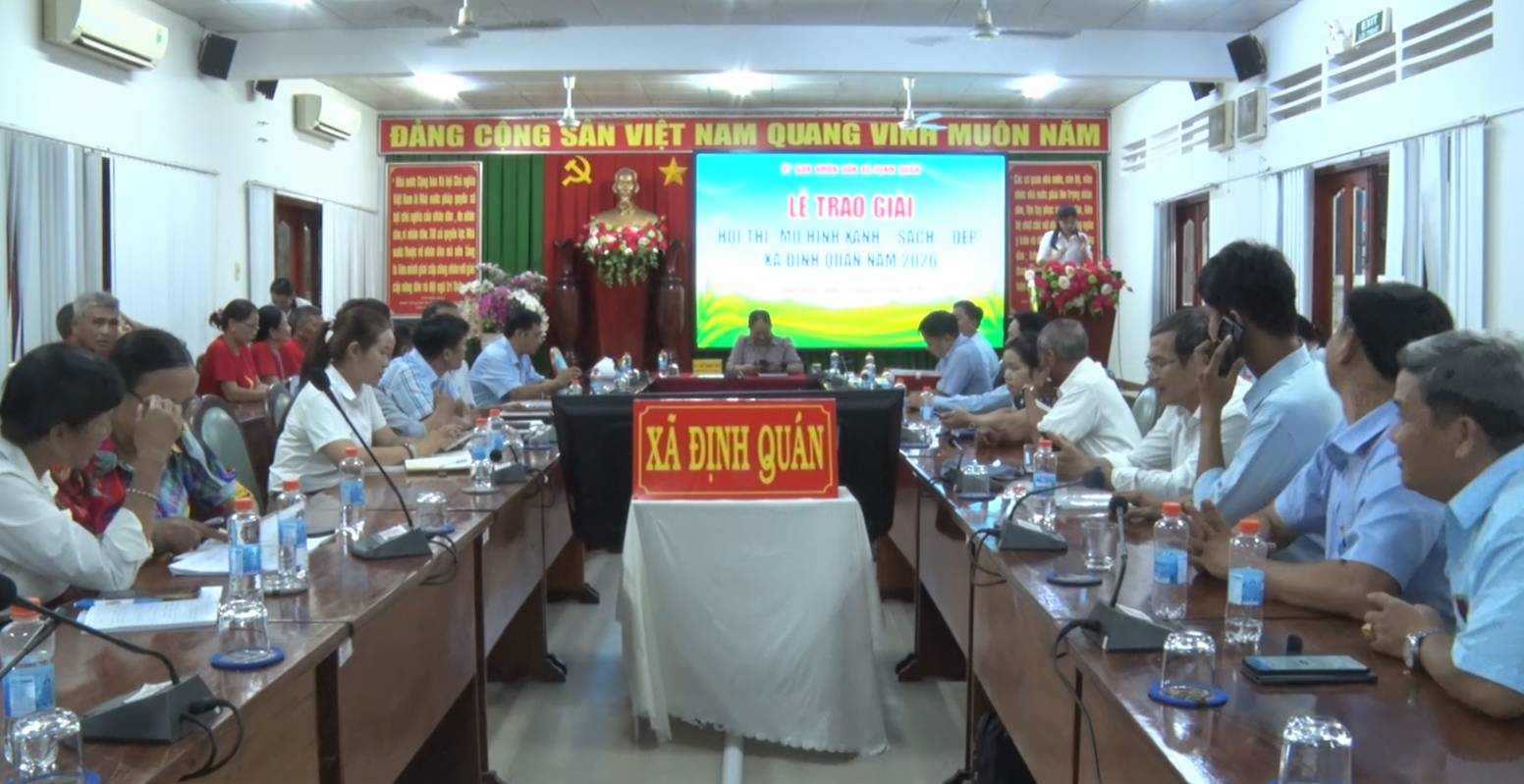 Trao giải Hội thi mô hình xanh sạch đẹp