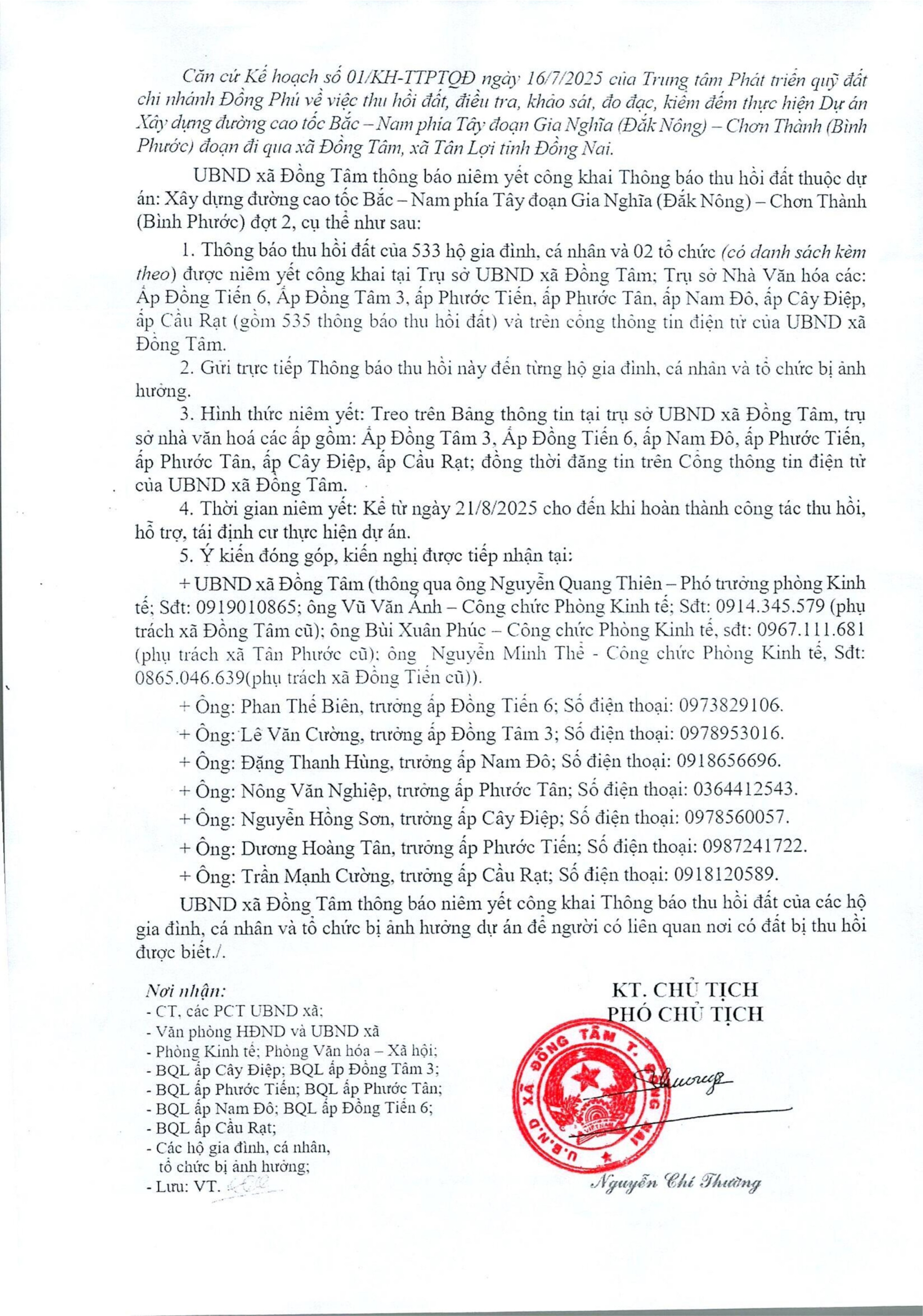 TB CÔNG KHAI NIÊM YẾT CAO TỐC ĐỢT 2 0001 0001 02