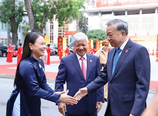 Tổng Bí thư Tô Lâm tới dự Đại hội đại biểu Đảng bộ MTTQ, các đoàn thể Trung ương lần thứ nhất, nhiệm kỳ 2025-2030
