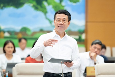 Bộ trưởng Khoa học và Công nghệ Nguyễn Mạnh Hùng. Ảnh: Cổng TTĐT Quốc hội