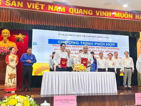 Liên hiệp Hội ký kết chương trình liên tịch với sở NN và MT