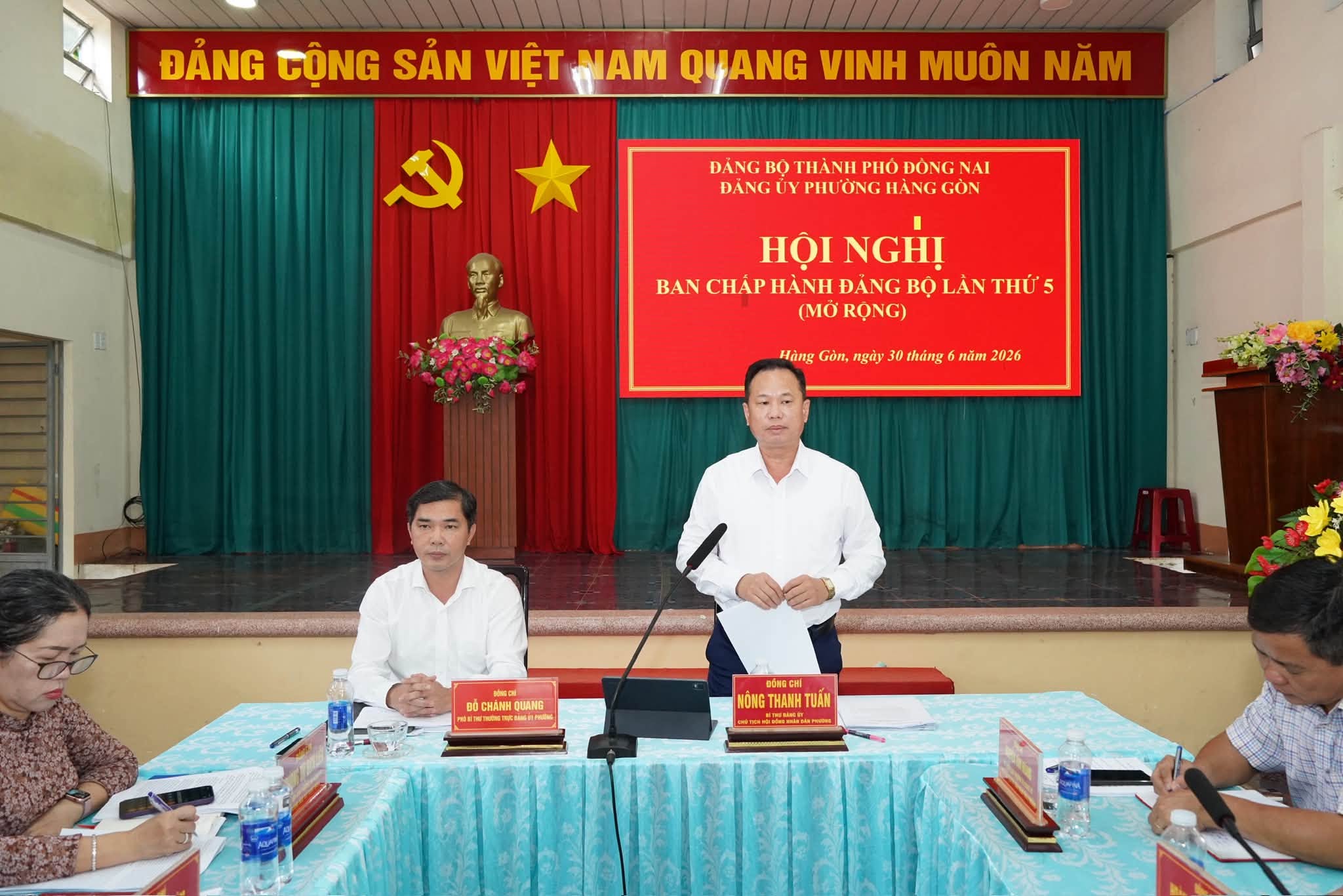 HỘI NGHỊ BAN CHẤP HÀNH ĐẢNG BỘ PHƯỜNG MỞ RỘNG LẦN THỨ 5.