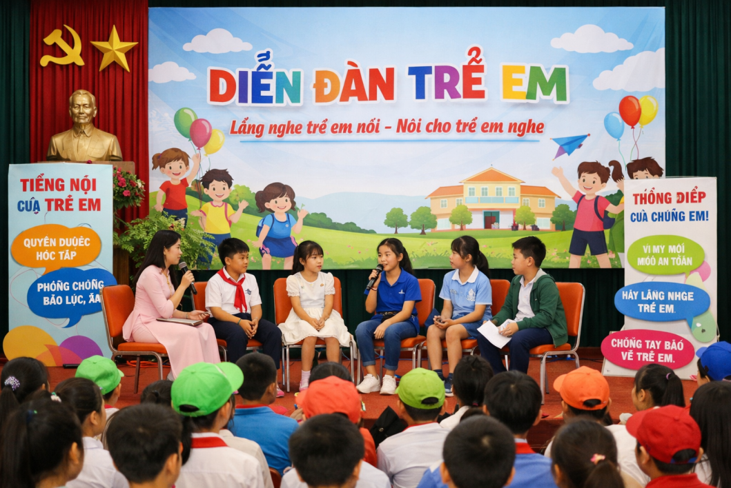 Description: D:\DUYEN\NĂM 2026\BÀI VIẾT\HƯNG THỊNH CÔNG TÁC BẢO TRỢ XÃ HỘI\Diễn đàn trẻ em.png?t=1779785397