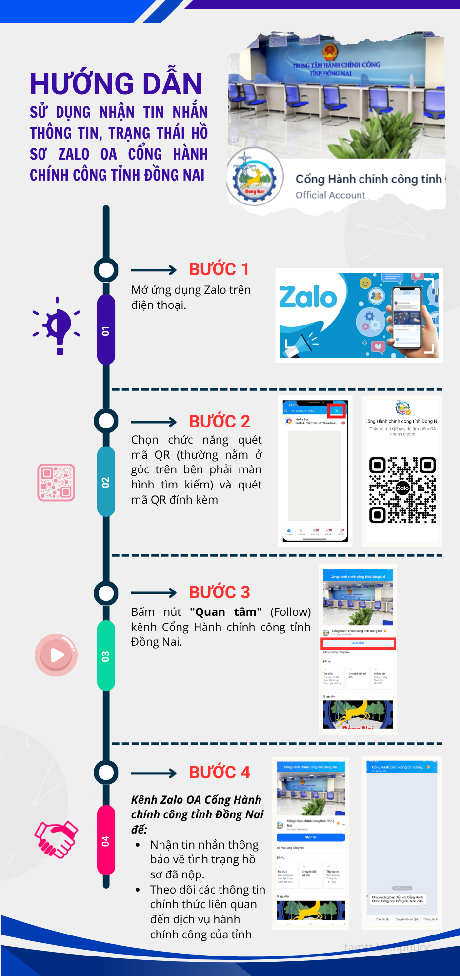 huong dan quan tam zalo oa hanh chinh cong