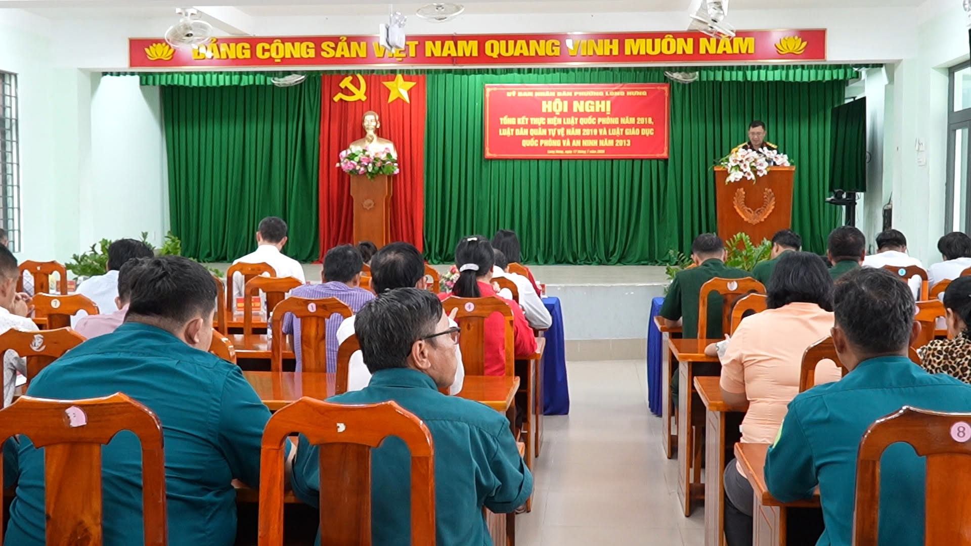 Phường Long Hưng TK thực hiện các Luật về Quốc phòng và An ninh