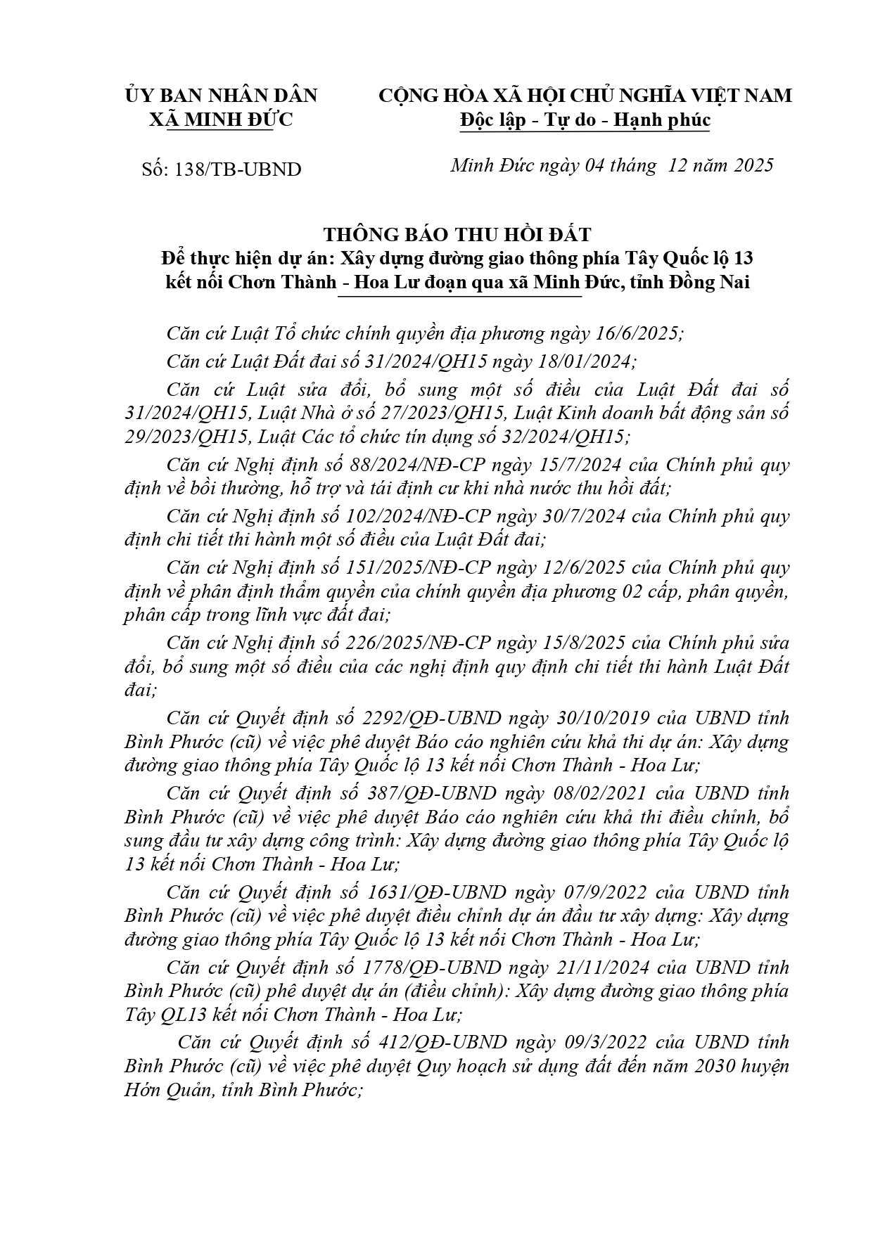 THÔNG BÁO THU HỒI ĐẤT signed signed page 0001