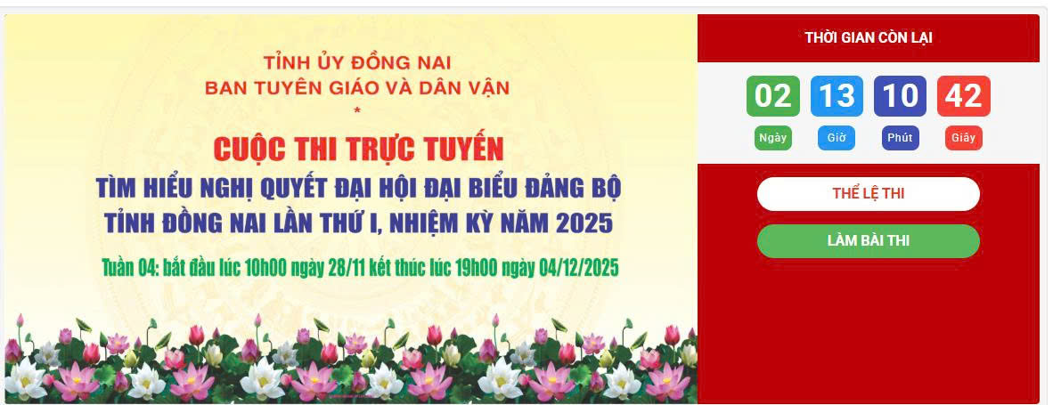 Tham gia ngay tại website: https://cuocthi.dangbodongnai.vn.