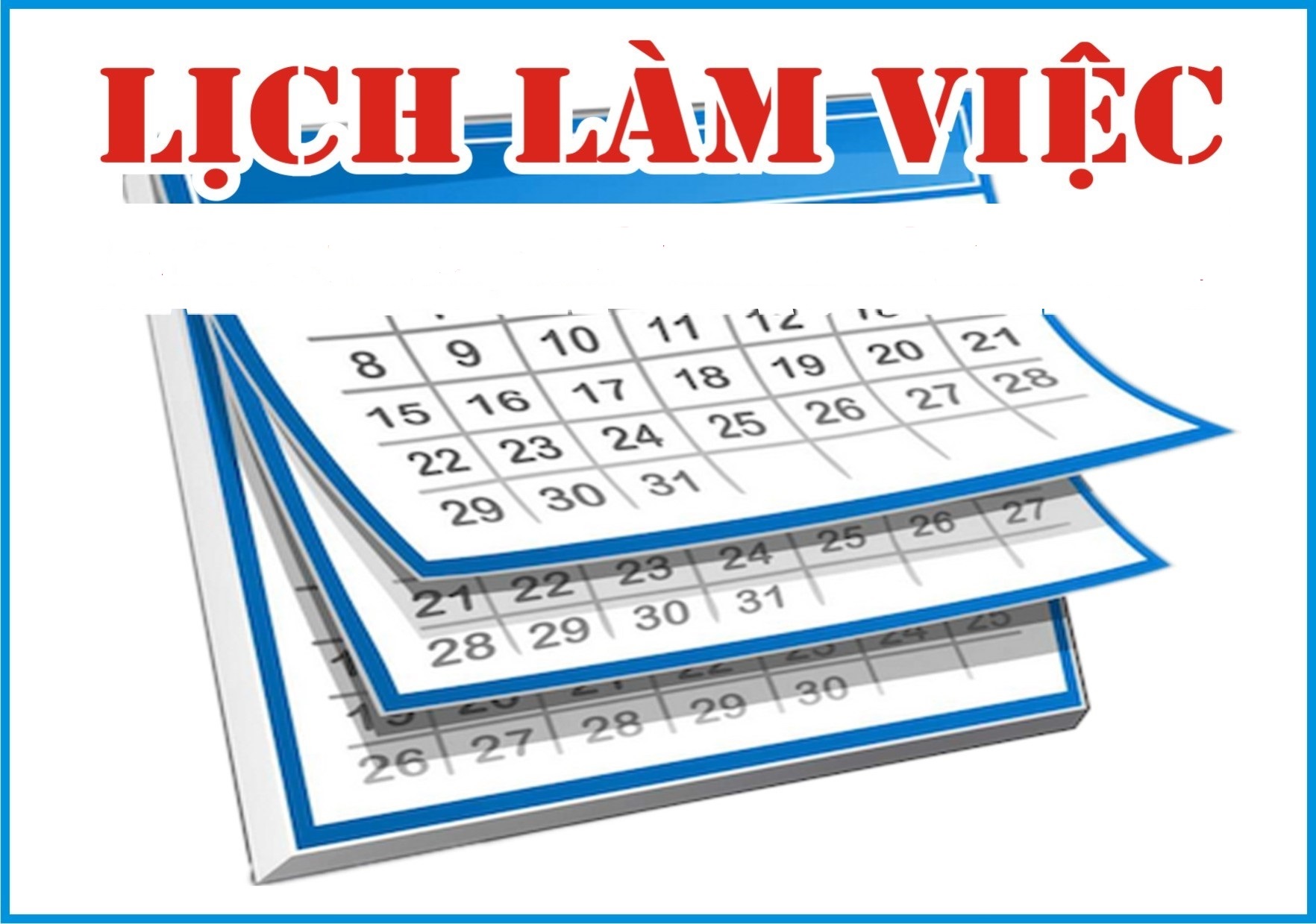 Lịch làm việc UBND xã Nghĩa Trung tuần thứ 33/2026