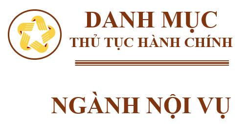 Danh mục TTHC ngành Nội vụ
