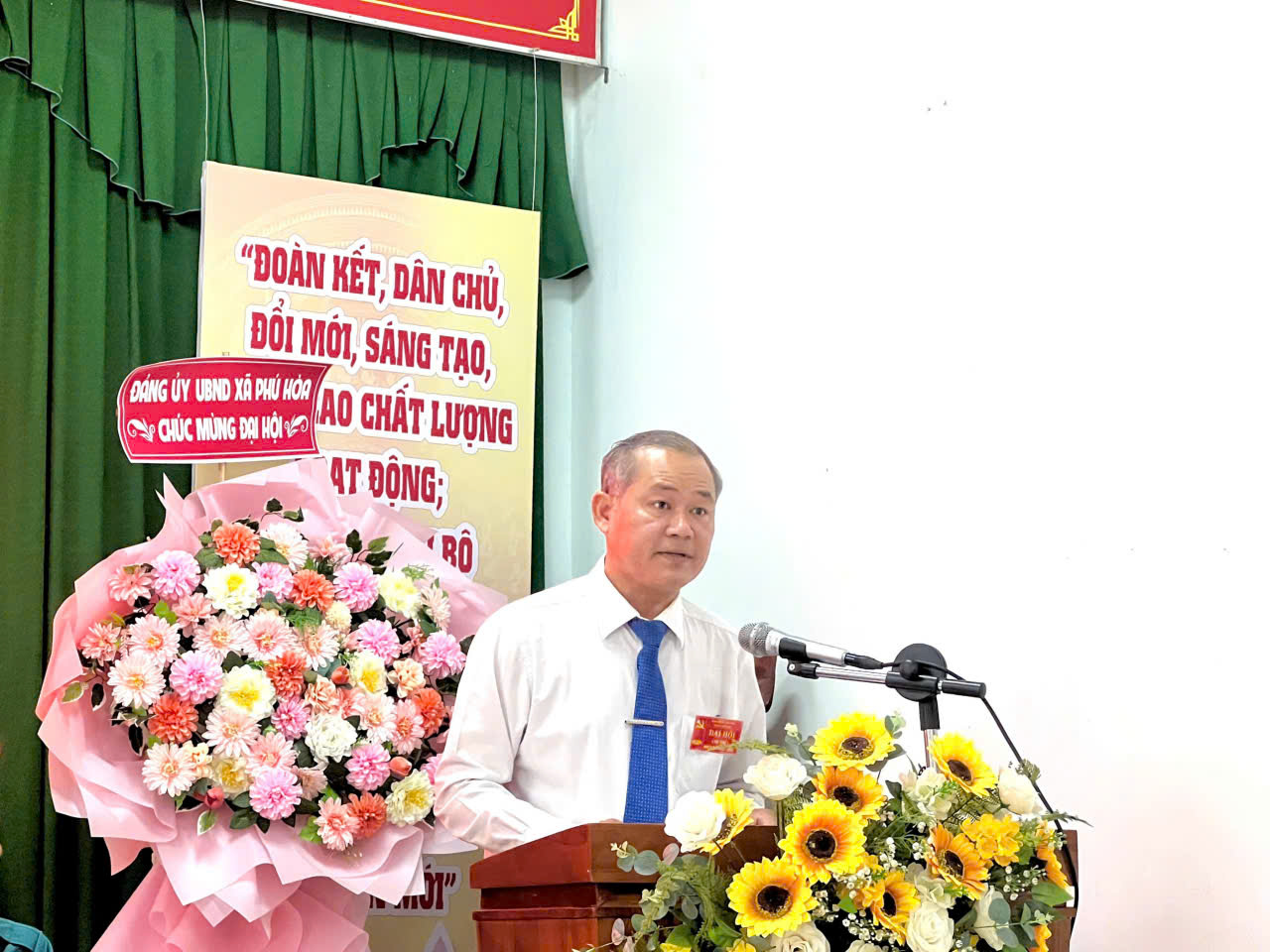 Chi bộ Quân sự xã Phú Hòa tổ chức Đại hội Chi bộ Khóa I, nhiệm kỳ 2025-2030