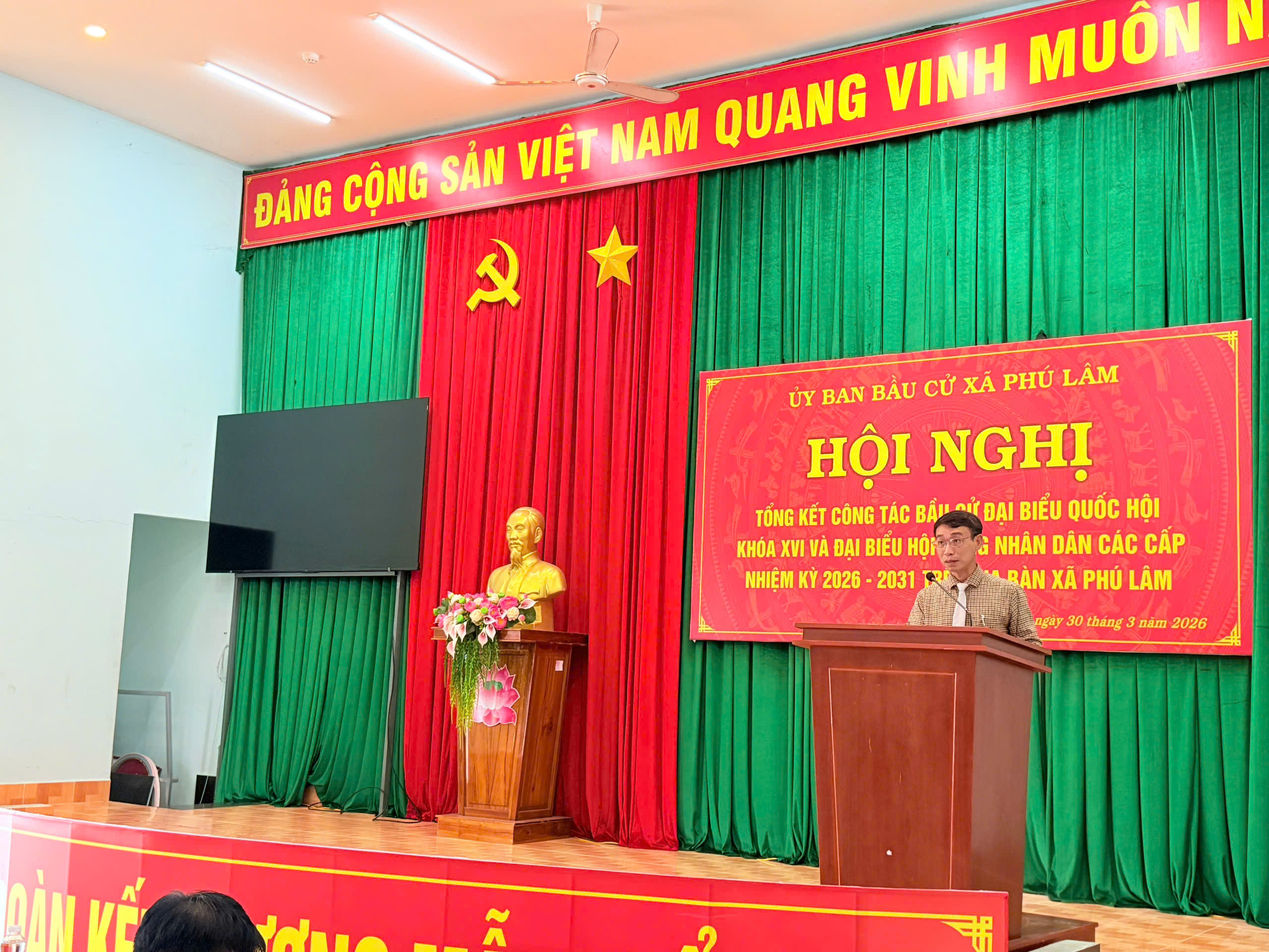 Phú Lâm: tổng kết công tác bầu cử đại biểu Quốc hội khóa XVI và HĐND các cấp nhiệm kỳ 2026 – 2031