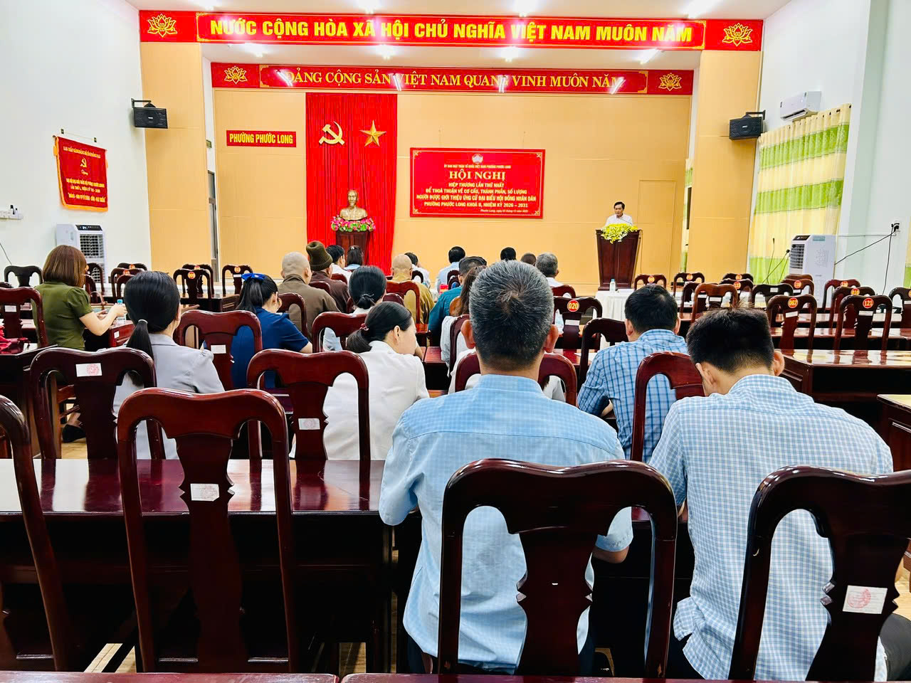 Hội nghị hiệp thương lần thứ nhất thảo luận để thỏa thuận cơ cấu, thành phần, số lượng người được giới thiệu ứng cử đại biểu Hội đồng nhân dân phường Phước Long khóa II, nhiệm kỳ 2026 - 2031.