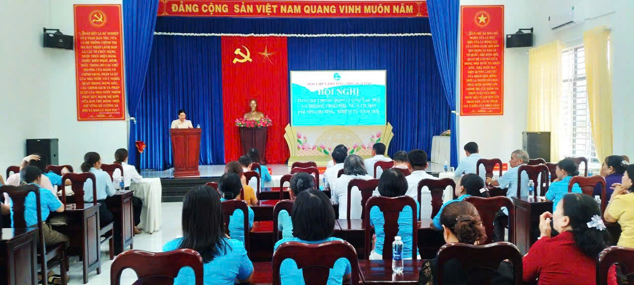 HỘI LHPN PHƯỜNG PHƯỚC LONG TỔ CHỨC HỘI NGHỊ TỔNG KẾT CÔNG TÁC HỘI NĂM 2025
