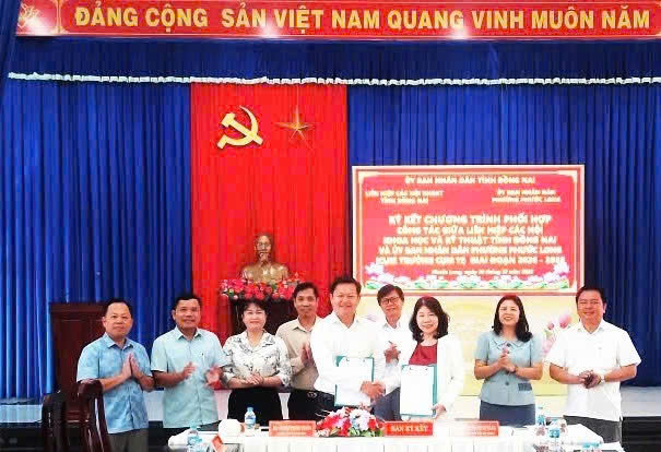 LIÊN HIỆP CÁC HỘI KHOA HỌC VÀ KỸ THUẬT TỈNH KÝ KẾT CHƯƠNG TRÌNH PHỐI HỢP VỚI UBND PHƯỜNG PHƯỚC LONG GIAI ĐOẠN 2026 – 2030