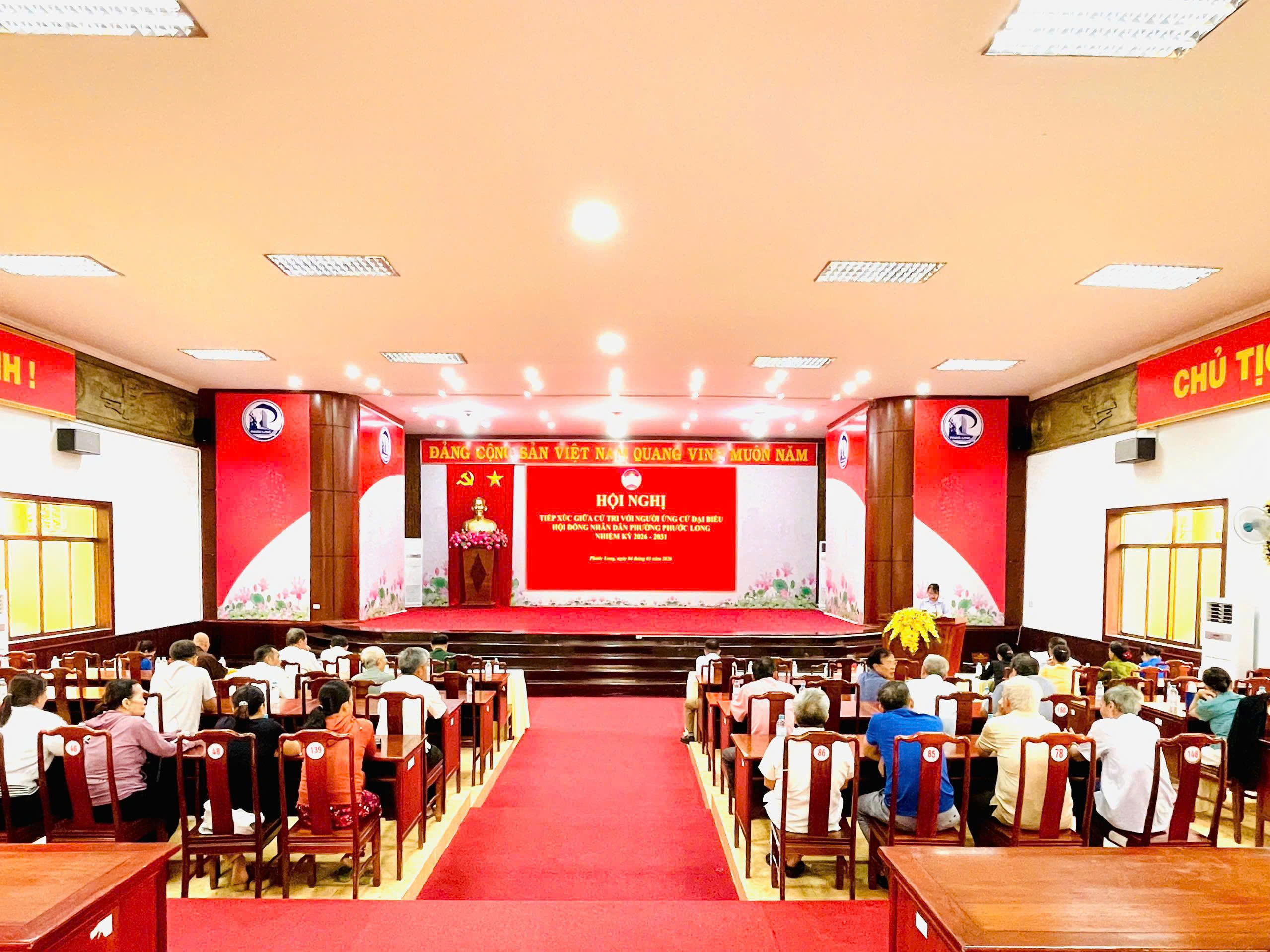 PHƯỜNG PHƯỚC LONG: HỘI NGHỊ TIẾP XÚC CỬ TRI VỚI NGƯỜI ỨNG CỬ ĐẠI BIỂU HĐND PHƯỜNG NHIỆM KỲ 2026–2031 (ĐƠN VỊ BẦU CỬ SỐ 1)