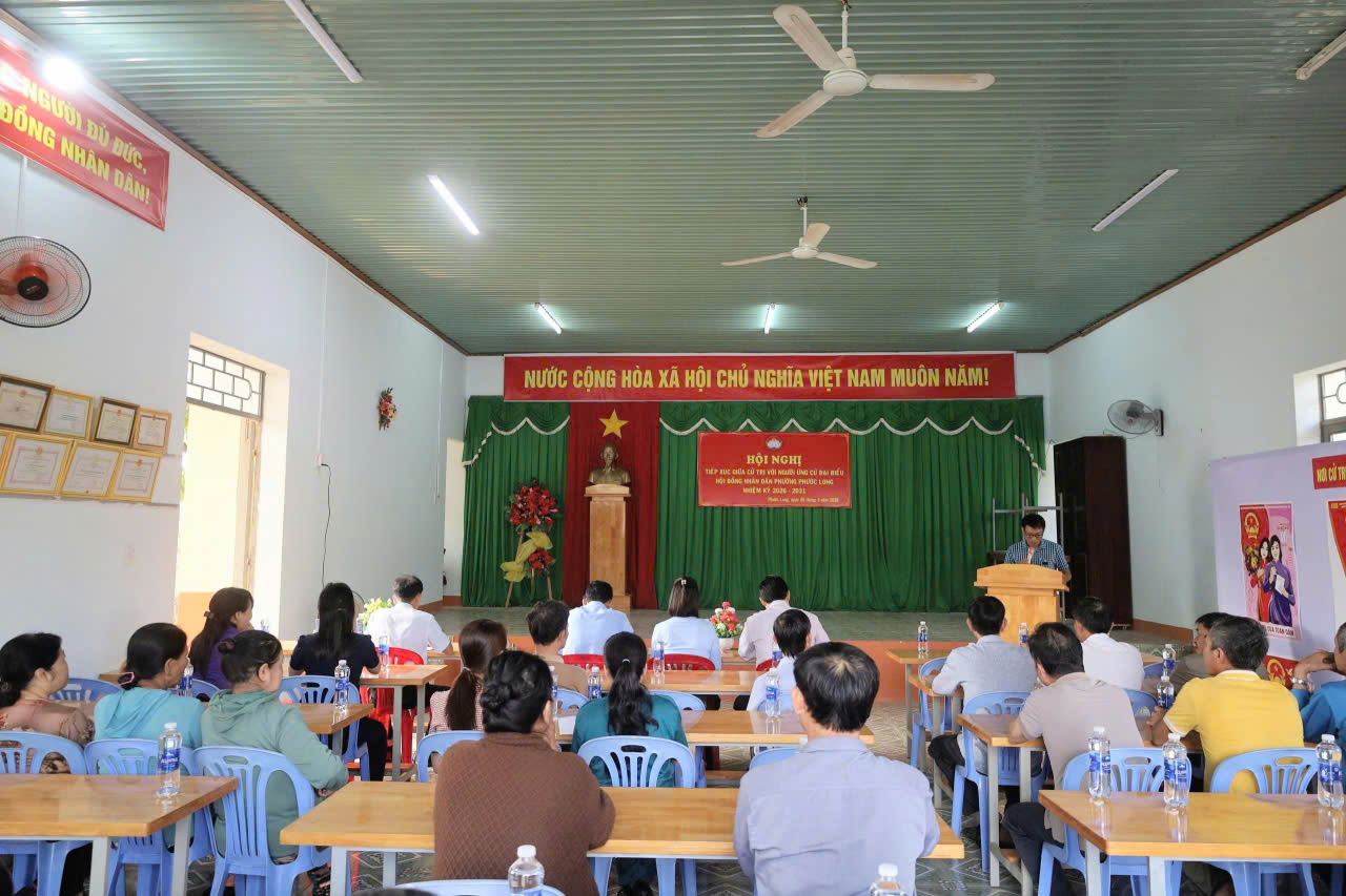 HỘI NGHỊ TIẾP XÚC CỬ TRI VỚI NGƯỜI ỨNG CỬ ĐẠI BIỂU HĐND PHƯỜNG PHƯỚC LONG NHIỆM KỲ 2026 – 2031 (ĐƠN VỊ BẦU CỬ SỐ 4)