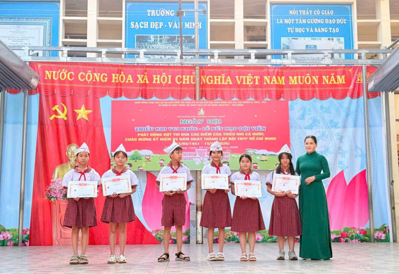 LIÊN ĐỘI TRƯỜNG TIỂU HỌC THÁC MƠ TỔ CHỨC NGÀY HỘI “THIẾU NHI VUI KHỎE” VÀ LỄ KẾT NẠP ĐỘI VIÊN