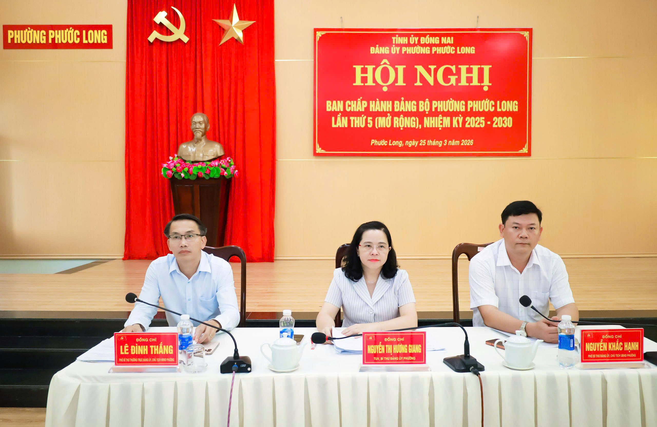 HỘI NGHỊ BAN CHẤP HÀNH ĐẢNG BỘ PHƯỜNG PHƯỚC LONG LẦN THỨ 5 (MỞ RỘNG), NHIỆM KỲ 2025–2030