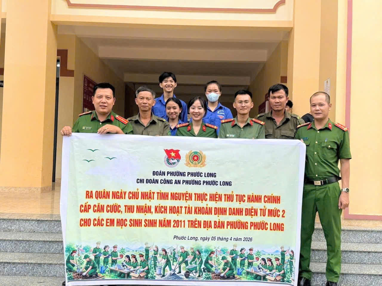 Công an phường Phước Long hưởng ứng và cụ thể hóa phong trào thi đua “Ba nhất