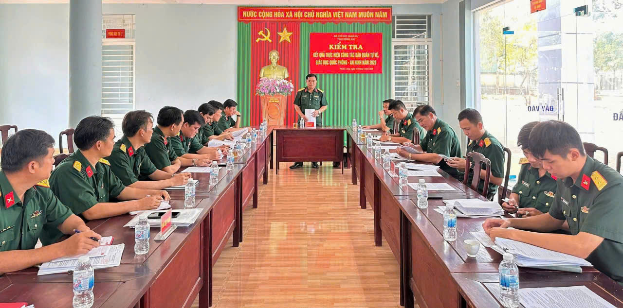 KIỂM TRA KẾT QUẢ THỰC HIỆN CÔNG TÁC DÂN QUÂN TỰ VỆ, GIÁO DỤC QUỐC PHÒNG – AN NINH NĂM 2026