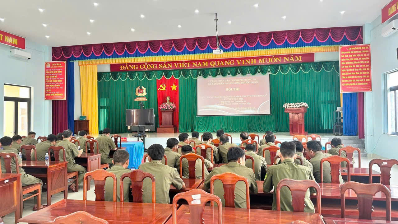 PHƯỜNG PHƯỚC LONG HƯỞNG ỨNG HỘI THI TRỰC TUYẾN “LỰC LƯỢNG THAM GIA BẢO VỆ AN NINH, TRẬT TỰ Ở CƠ SỞ GIỎI” NĂM 2026
