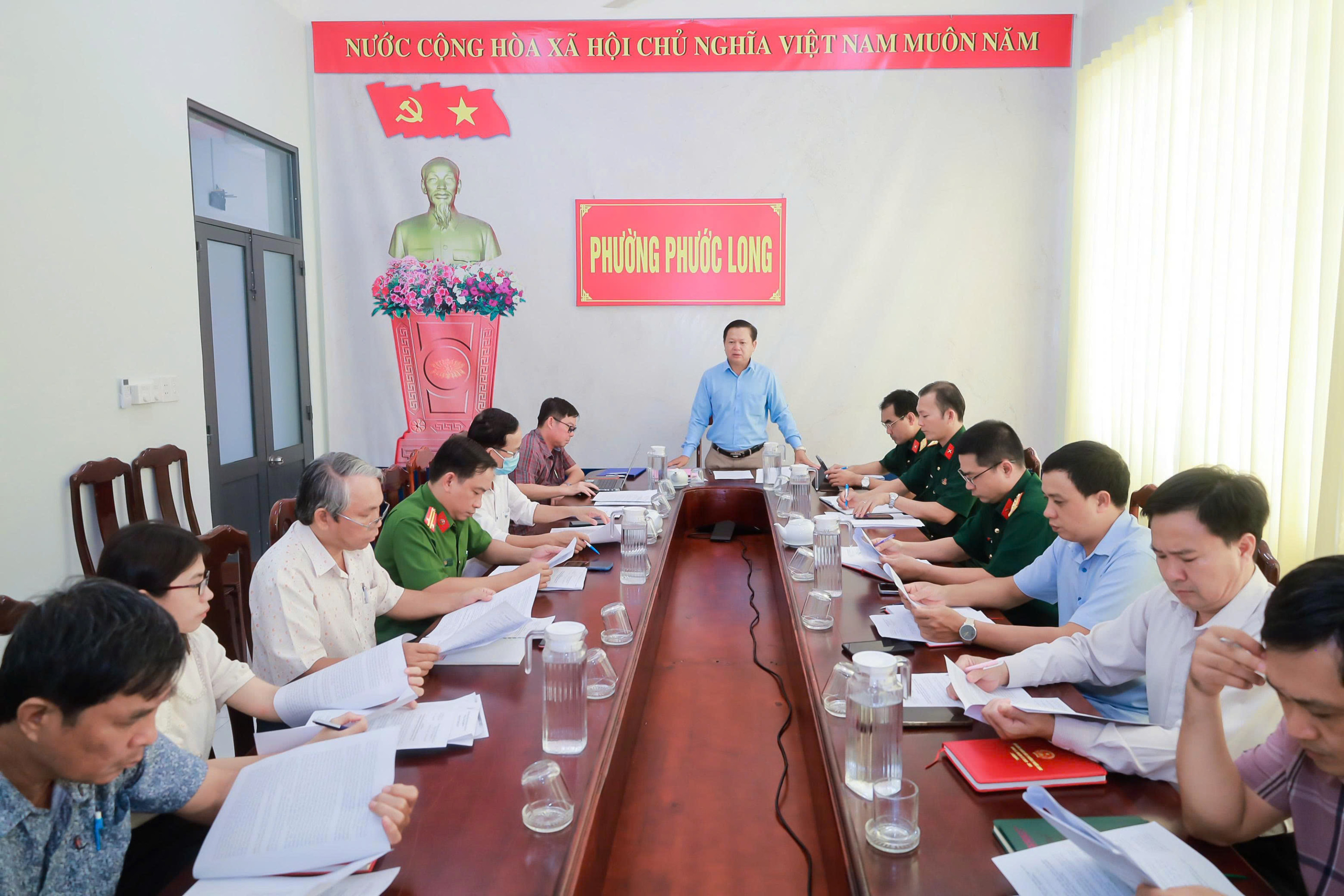 PHƯỜNG PHƯỚC LONG HỘI NGHỊ THỐNG NHẤT KẾ HOẠCH LẤY MẪU HÀI CỐT LIỆT SĨ CHƯA XÁC ĐỊNH THÔNG TIN